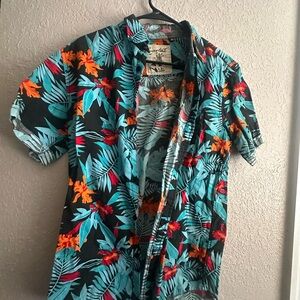 Colorful Tropical Print Shirt